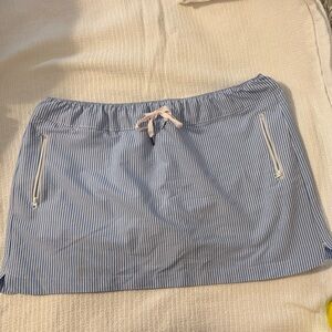 Magellan Outdoors Blue and White Striped Women’s Skort